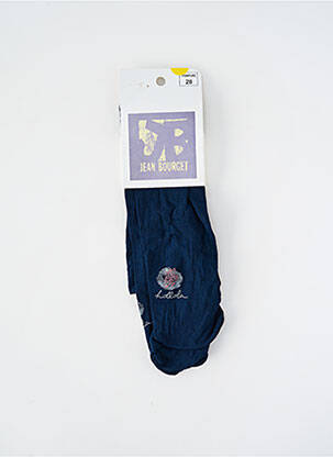 Collants stretch bleu JEAN BOURGET fille