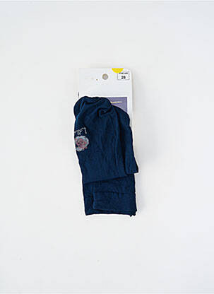 Collants stretch bleu JEAN BOURGET fille