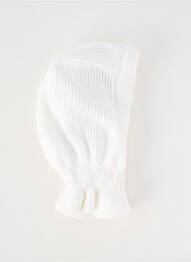 Bonnet forme cagoule blanc LAPIN BLEU fille