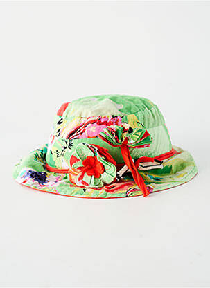 Chapeau forme bob vert ELIANE ET LENA femme