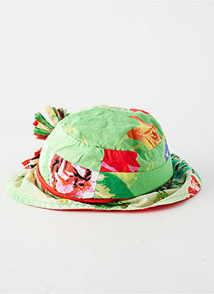 Chapeau forme bob vert ELIANE ET LENA femme
