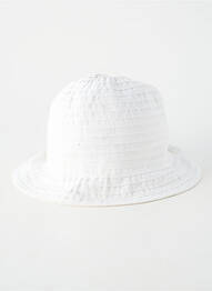 Chapeau bande anti-transpiration blanc LA FEE MARABOUTEE femme