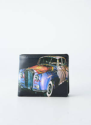 Porte-carte imprimé fantaisie noir KOTHAI homme