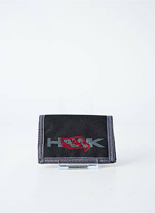 Porte-monnaie broderie gris HAWK homme