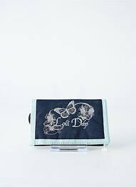 Porte-monnaie doublure textile bleu DDP femme