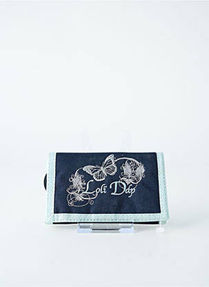 Porte-monnaie doublure textile bleu DDP femme