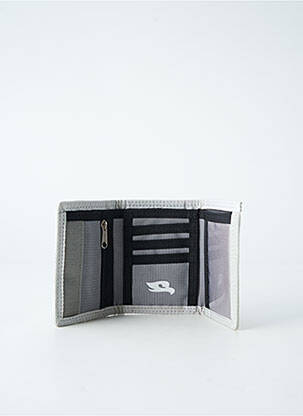Porte-monnaie broderie gris HAWK homme