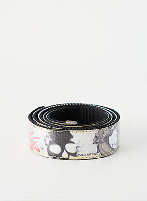 Ceinture imprimé fantaisie gris POTTOKX homme