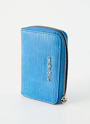 Porte-monnaie doublure textile bleu ANDIE BLUE femme