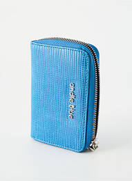 Porte-monnaie doublure textile bleu ANDIE BLUE femme