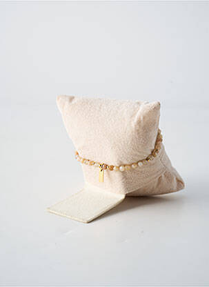 Bracelet ornement pierre beige BY GARANCE femme