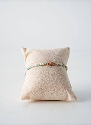 Bracelet ornement pierre vert BY GARANCE femme