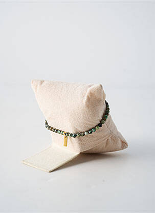 Bracelet ornement pierre vert BY GARANCE femme