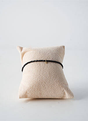 Bracelet fermeture fermoir mousqueton noir BY GARANCE femme