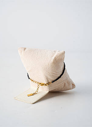 Bracelet fermeture fermoir mousqueton noir BY GARANCE femme