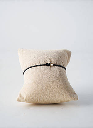 Bracelet fermeture fermoir mousqueton noir BY GARANCE femme