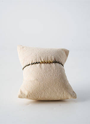 Bracelet fermeture fermoir mousqueton gris BY GARANCE femme