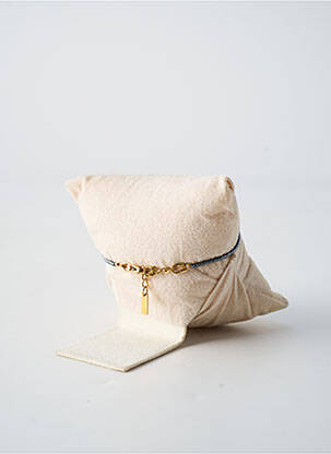Bracelet fermeture fermoir mousqueton bleu BY GARANCE femme