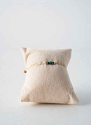 Bracelet ornement pierre vert BY GARANCE femme