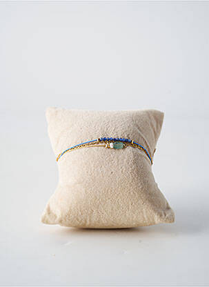 Bracelet fermeture fermoir mousqueton bleu BY GARANCE femme