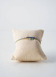 Bracelet fermeture fermoir mousqueton bleu BY GARANCE femme