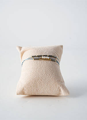 Bracelet fermeture fermoir mousqueton gris BY GARANCE femme