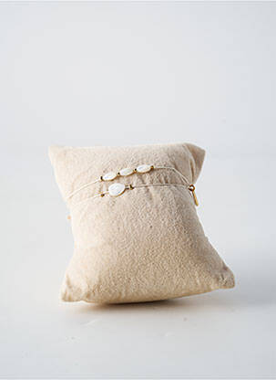 Bracelet ornement perles blanc BY GARANCE femme