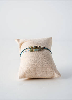 Bracelet ornement pierre bleu BY GARANCE femme