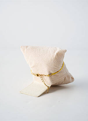Bracelet fermeture fermoir mousqueton jaune BY GARANCE femme