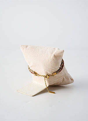 Bracelet fermeture fermoir mousqueton marron BY GARANCE femme