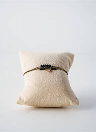 Bracelet fermeture fermoir mousqueton noir BY GARANCE femme