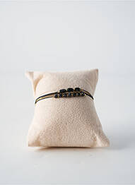 Bracelet fermeture fermoir mousqueton noir BY GARANCE femme