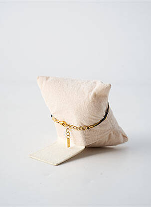 Bracelet fermeture fermoir mousqueton noir BY GARANCE femme
