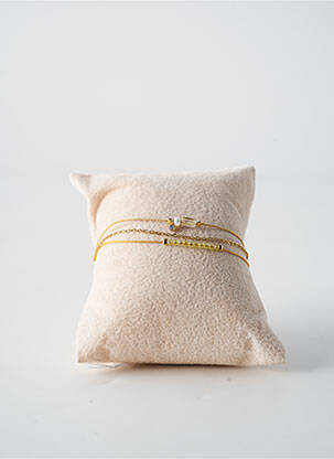 Bracelet fermeture fermoir mousqueton jaune BY GARANCE femme