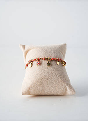 Bracelet fermeture fermoir mousqueton rouge BY GARANCE femme