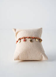 Bracelet fermeture fermoir mousqueton rouge BY GARANCE femme