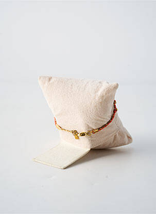 Bracelet fermeture fermoir mousqueton rouge BY GARANCE femme
