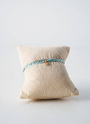 Bracelet fermeture fermoir mousqueton bleu BY GARANCE femme
