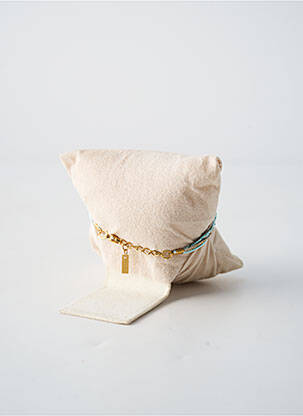 Bracelet fermeture fermoir mousqueton bleu BY GARANCE femme