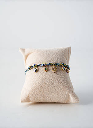 Bracelet fermeture fermoir mousqueton bleu BY GARANCE femme
