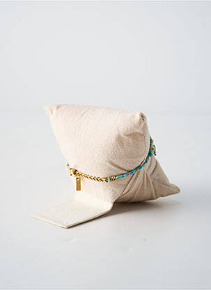 Bracelet fermeture fermoir mousqueton bleu BY GARANCE femme