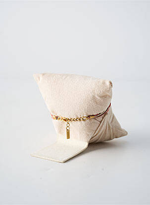 Bracelet fermeture fermoir mousqueton rose BY GARANCE femme