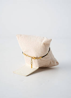 Bracelet fermeture fermoir mousqueton noir BY GARANCE femme