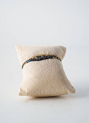 Bracelet fermeture fermoir mousqueton bleu BY GARANCE femme