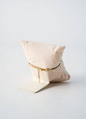 Bracelet fermeture fermoir mousqueton noir BY GARANCE femme