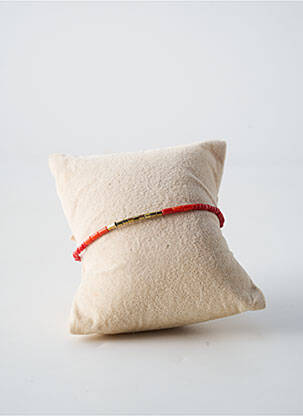Bracelet fermeture fermoir mousqueton rouge BY GARANCE femme