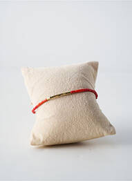 Bracelet fermeture fermoir mousqueton rouge BY GARANCE femme