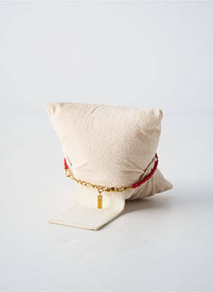 Bracelet fermeture fermoir mousqueton rouge BY GARANCE femme