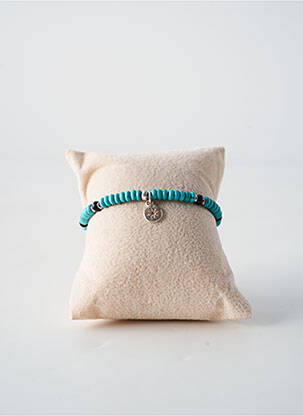 Bracelet ornement pierre bleu BY GARANCE femme