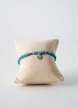Bracelet ornement pierre bleu BY GARANCE femme